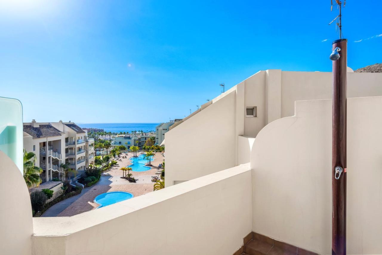 Luxurioese Duplex Ferienwohnung In Sehr Ruhiger Wohnanlage Mit Meerblick Palm-mar Exteriör bild