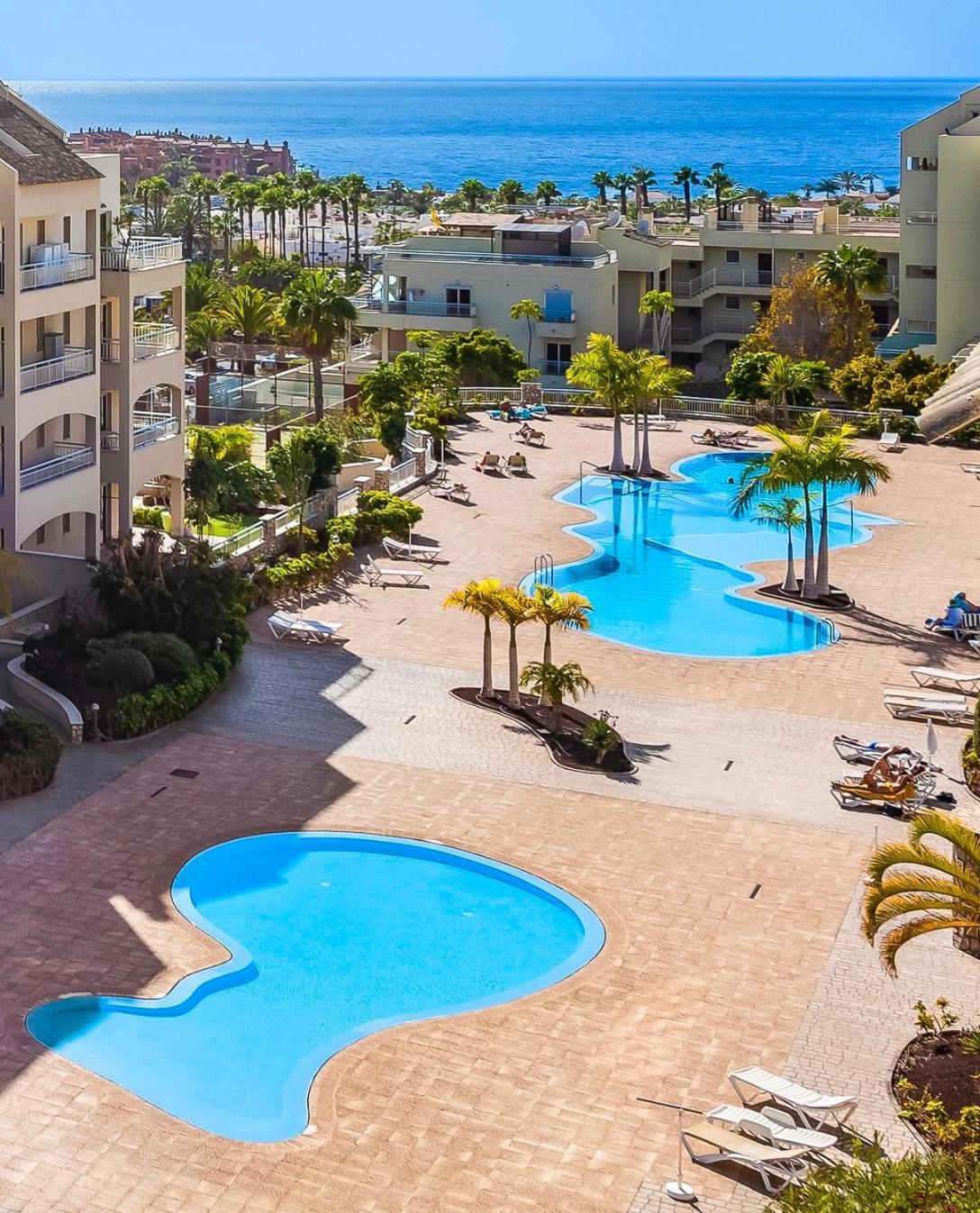 Luxurioese Duplex Ferienwohnung In Sehr Ruhiger Wohnanlage Mit Meerblick Palm-mar Exteriör bild