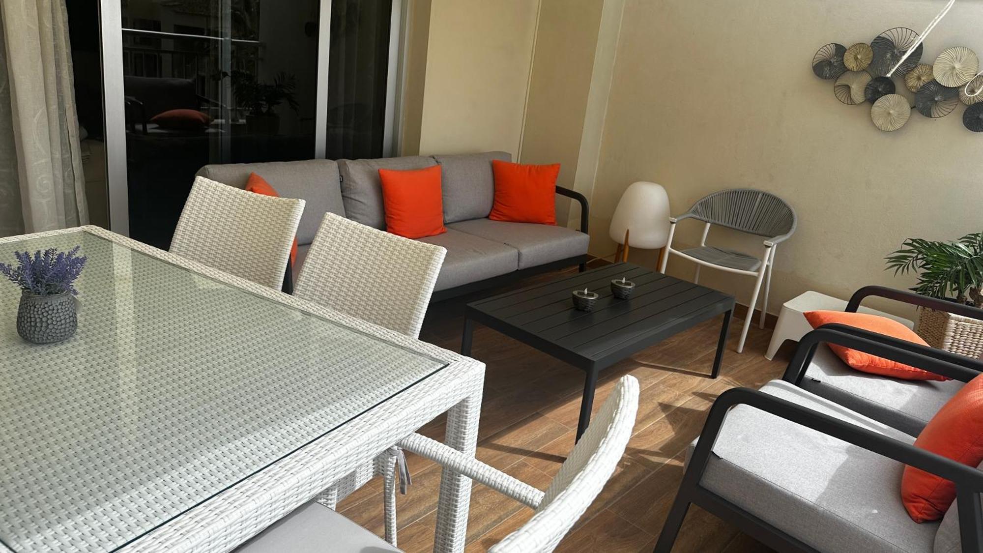 Luxurioese Duplex Ferienwohnung In Sehr Ruhiger Wohnanlage Mit Meerblick Palm-mar Exteriör bild